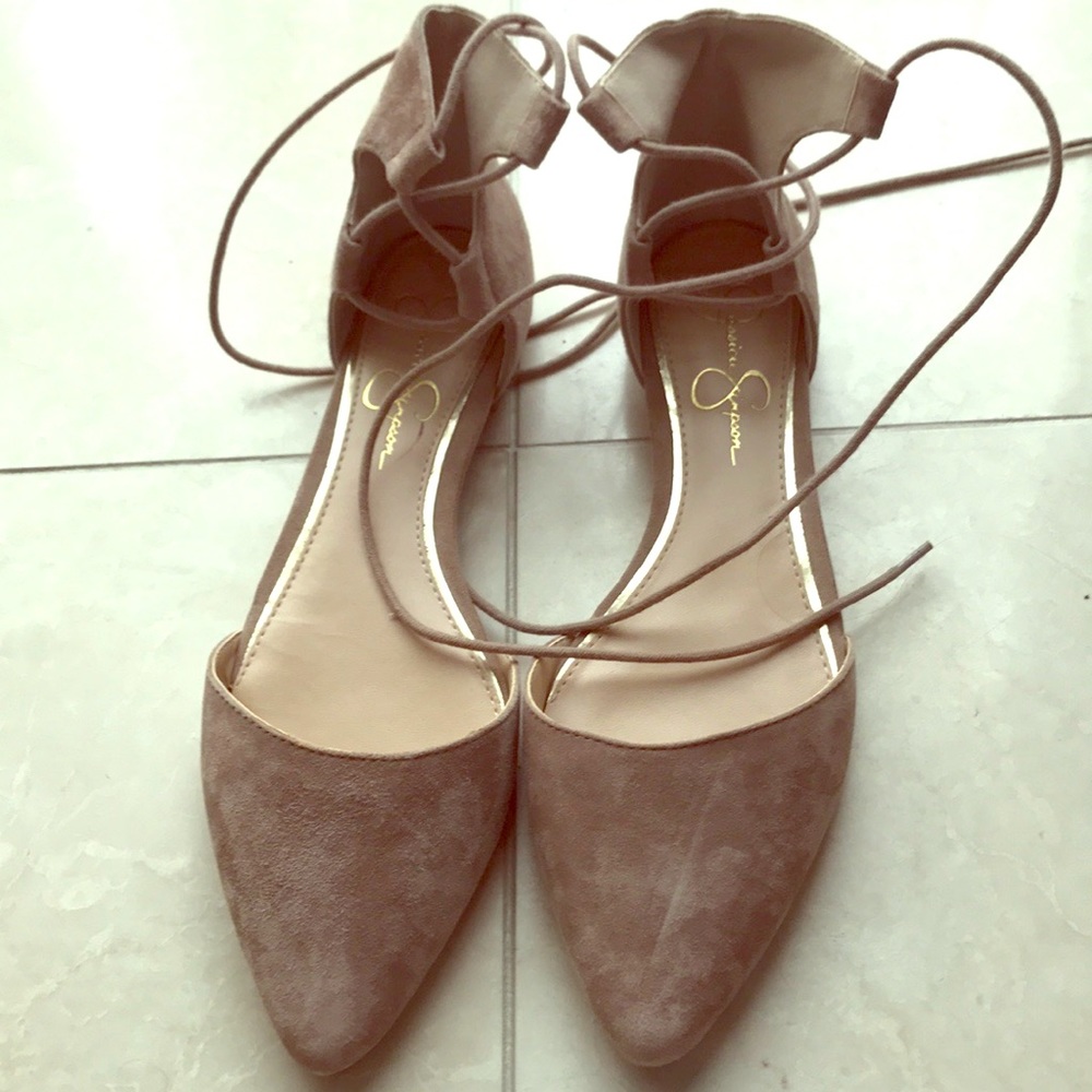 Brand new Jessica Simpson suede ballerina flats